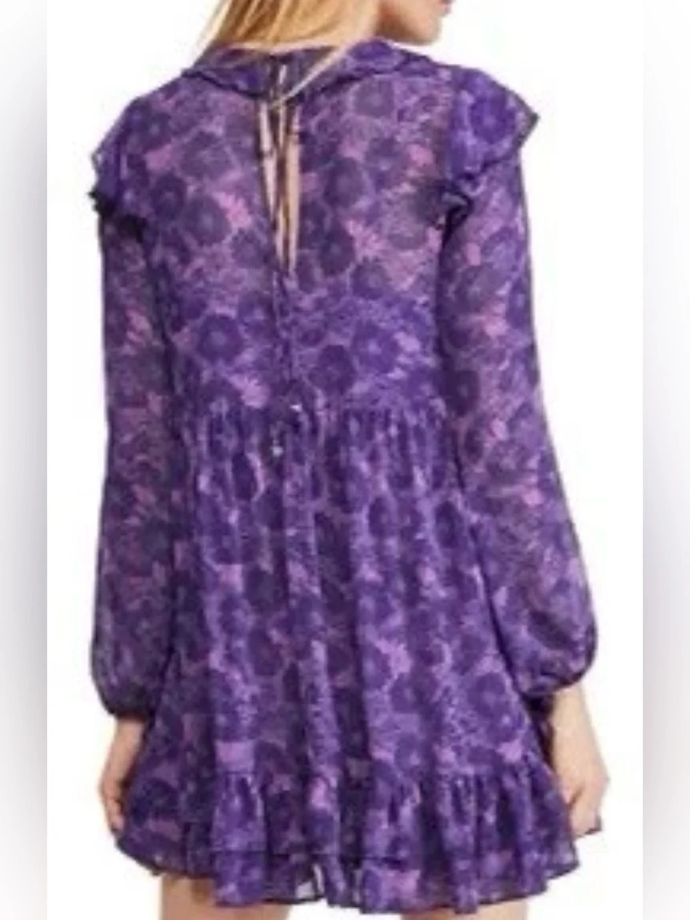 Free People Purple These Dreams Mini Dress - Picture 2 of 8